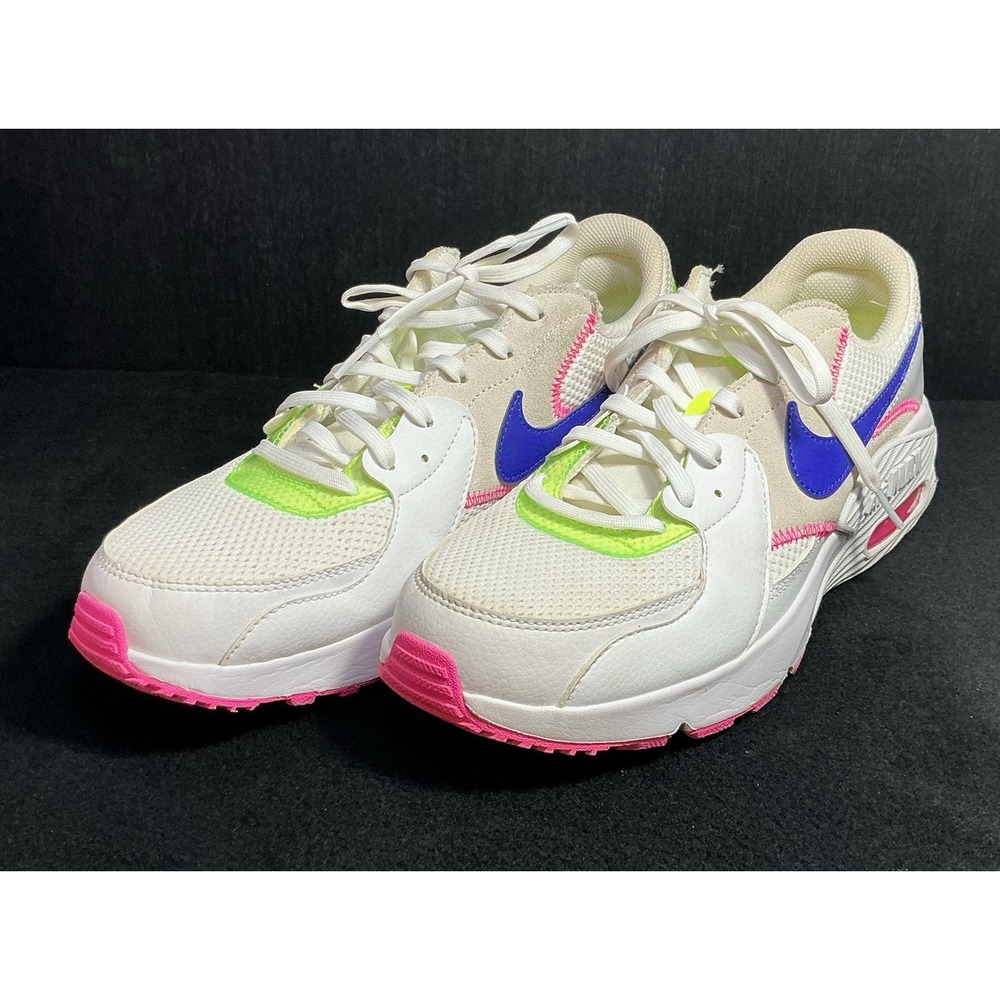 Nike Womens Air Max Excee DD2955-100 White Lace-Up Running Shoes Size 10
